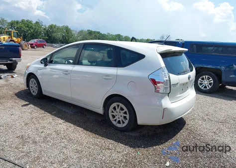 2012 Toyota Prius V Three from USA, damaged, VIN JTDZN3EU9C3063123